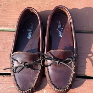 Minnetonka leather driving moccasins